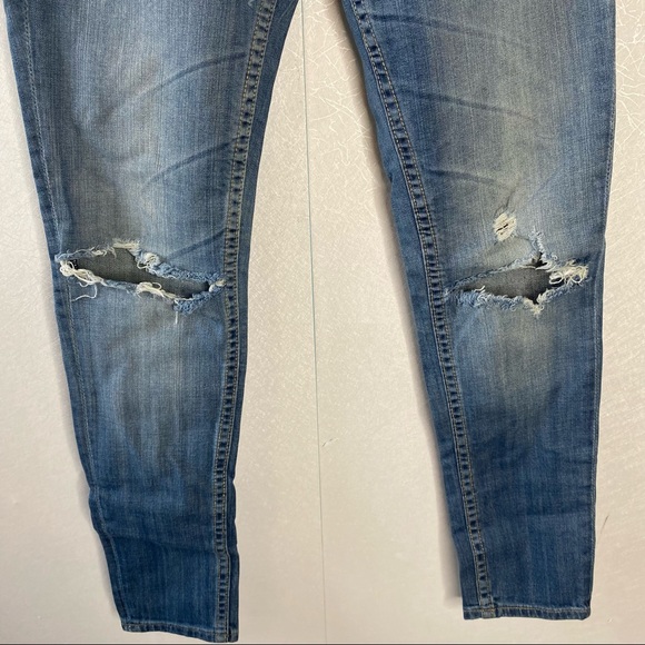 Vigoss The Jagger Skinny Distressed Destroyed Jeans Size 27 - Picture 6 of 10